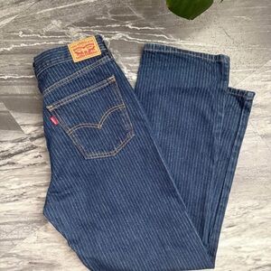 Women’s Levi’s Dark Blue Striped Jeans - 29/30